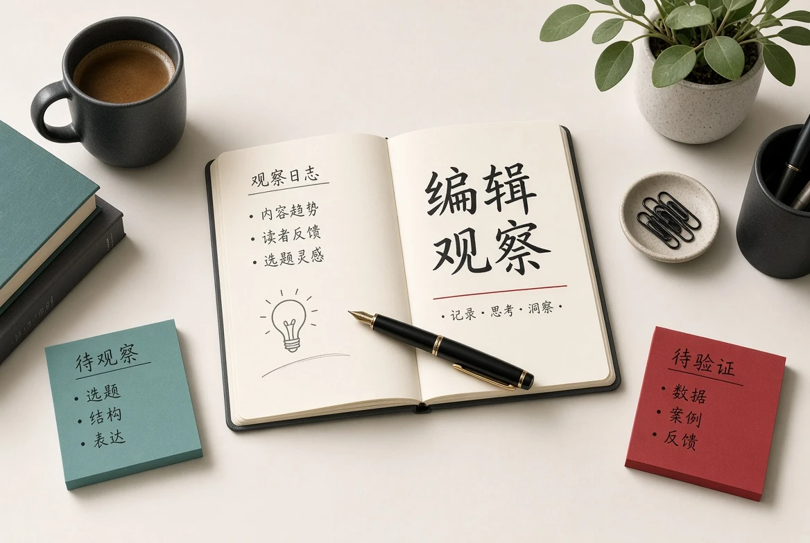 编辑观察内容核验视觉
